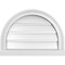 Ekena Millwork Round Top Surface Mount PVC Gable Vent: Functional, w/ 2"W x 2"P Brickmould Sill Frame, 22"W x 16"H GVPRT22X1603SF - alternate 1